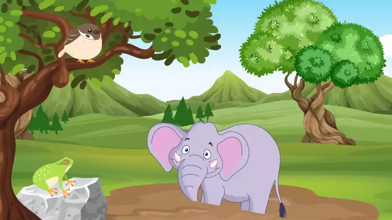 Sparrow Couple and A Naughty Elephant - Fairy Toons