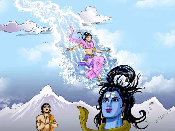 Ganga's Arrival on Earth