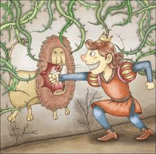 Prince and a Painted Lion