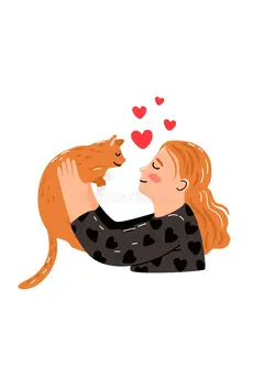 Pinky and Feline Bonding