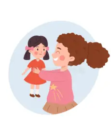 Ema's Bonding with Barbie Doll