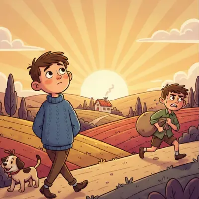 The Greedy Boy’s Race for Father's Wealth Story